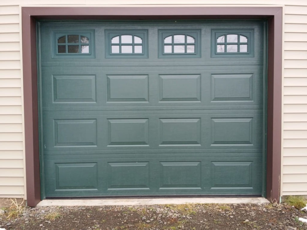Green Traditional Garage Door