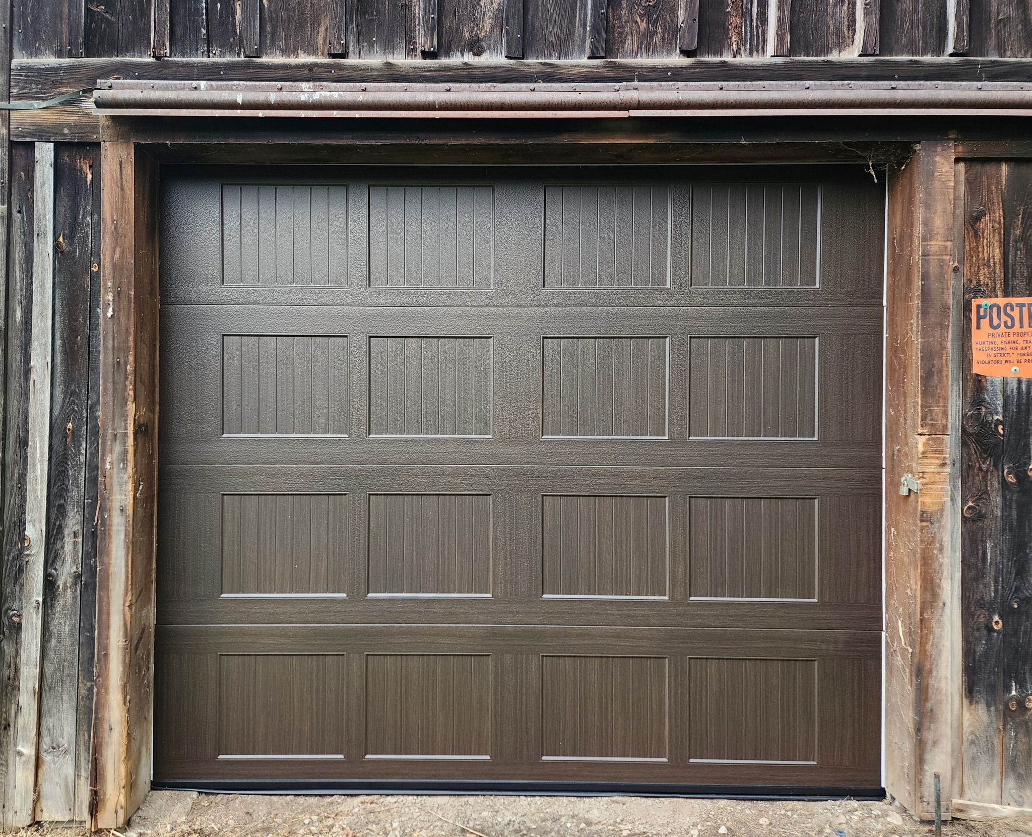 New garage door installed by local garage door company